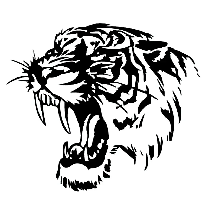 

Car Sticker Ferocious Saber-toothed Tiger Vinyl Waterproof Cool Self-adhesive Decal,20cm