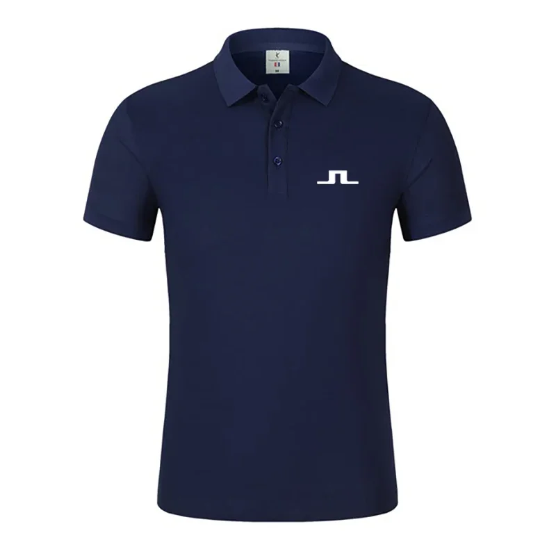 

2024 New Summer Men Golf Shirt J LINDEBERG Golf Jersey Casual Short Sleeve Breathable High Quality Men's Polo T-shirt Top