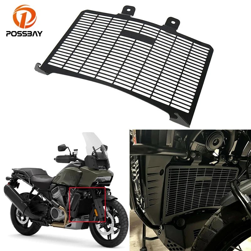 

Motorcycle Front Radiator Shield Grille Grill Protective Guard Cover Black for Harley-Davidson Pan America 1250 RA1250 2021-2022