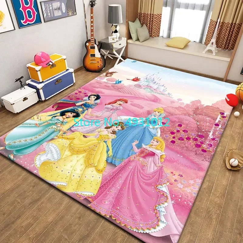 

Модный ковер с рисунком принцессы для спальни ковер для гостиной мягкий удобный детский нескользящий напольный коврик