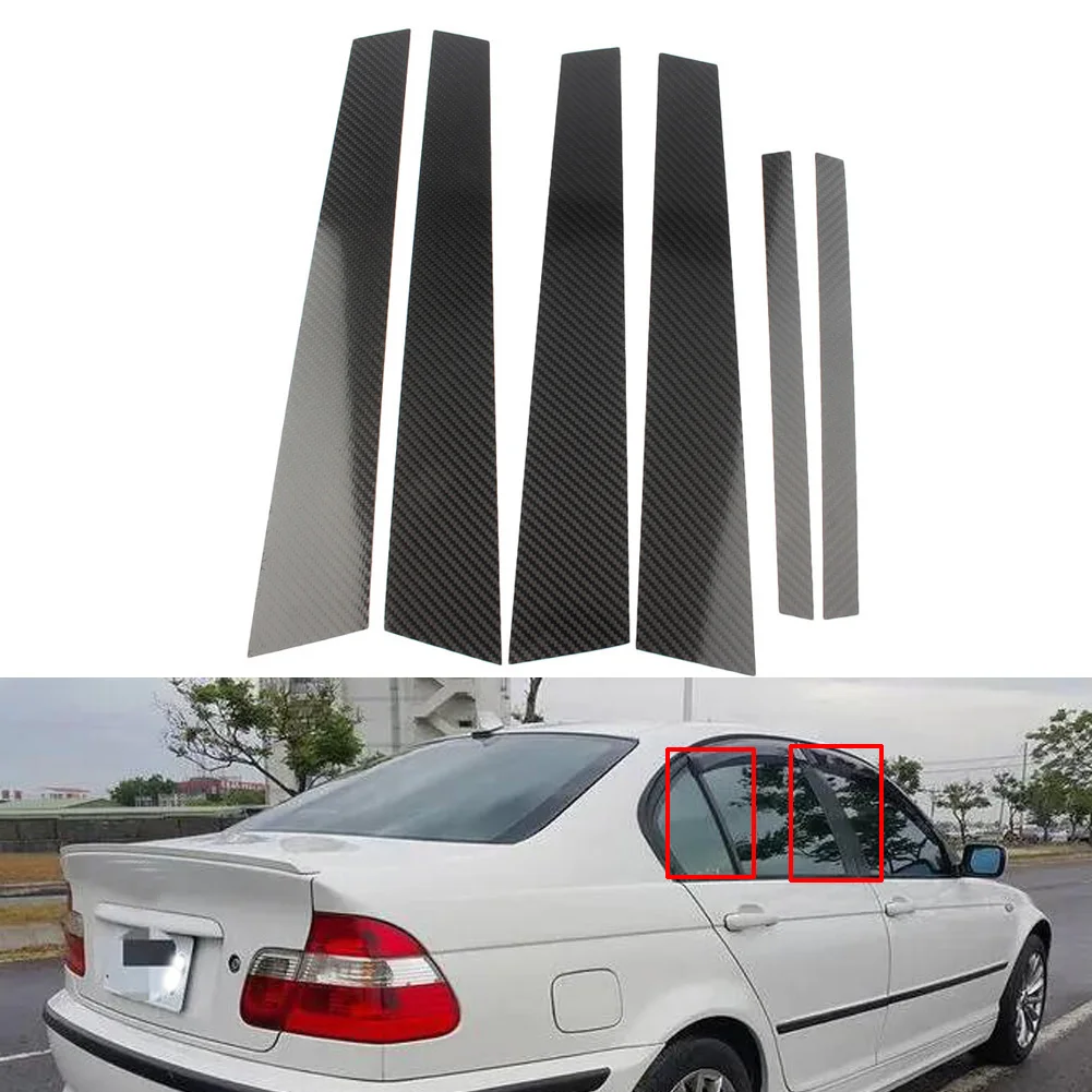 6 шт., защитные наклейки из углеродного волокна для окон BMW 3 серии E46 1998-2004 
6 шт., защитные наклейки из углеродного волокна для окон BMW 3 серии E46 1998-2004