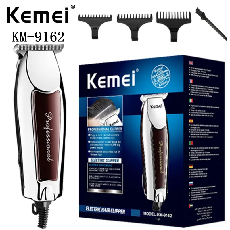Professional Electric Trimmer Kemei km-9162 Rechargeable Strong Power Steel Cutter Head Hair Clipper
Professional Electric Trimmer Kemei km-9162 Rechargeable Strong Power Steel Cutter Head Hair Clipper