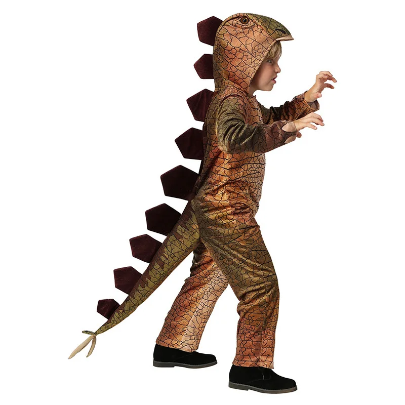 

Children's Dinosaur Costume Jurassic World Cosplay Jumpsuits For Boys Girls Carnival Party Dinosaur Suits Kids Halloween Clothes