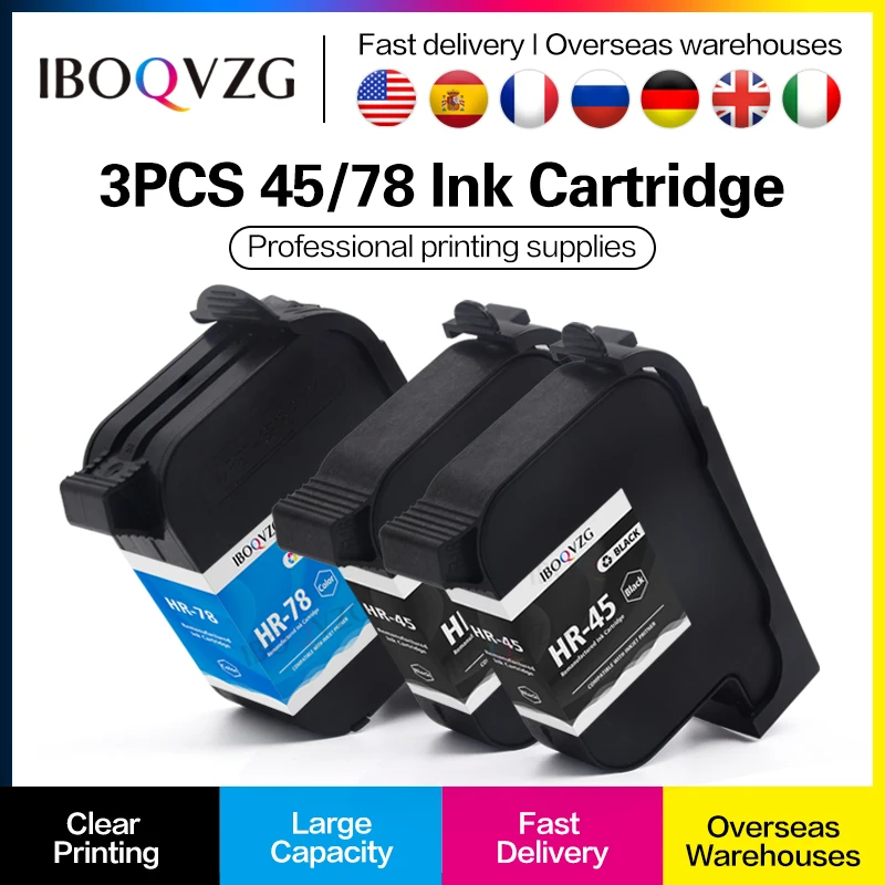 

IBOQVZG картридж для Hp 21 22 для Hp21 Hp22 чернильные картриджи для Hp Deskjet F2180 F2200 F2280 F4180 F300 F380 380 D2300 принтеров