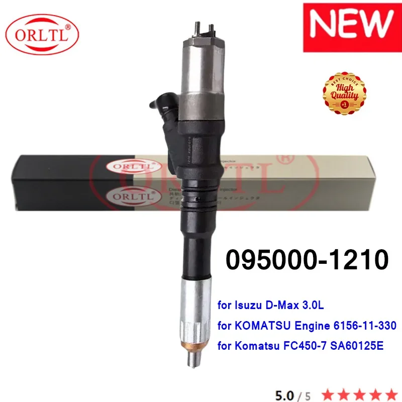 ORLTL Genuine Fuel Injector 095000-1210 6156-11-3300 NOZZLE 6156113300 0950001210 095000 1210 for Isuzu KOMATSU Engine
ORLTL Genuine Fuel Injector 095000-1210 6156-11-3300 NOZZLE 6156113300 0950001210 095000 1210 for Isuzu KOMATSU Engine