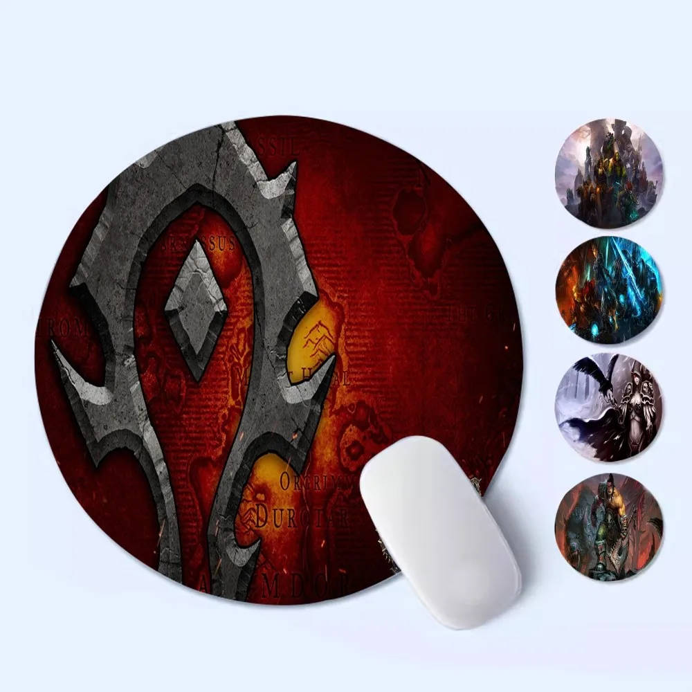 

World Of Warcraft Wow Mousepad Anti-Slip Round Speed Version Game Computer Keyboard Office Table Mat mat for PC Computer Table