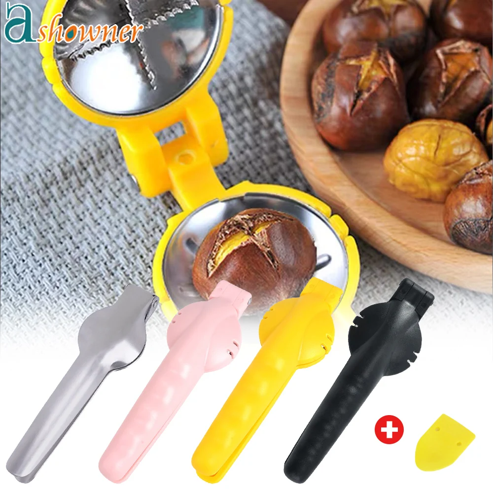 Stainless Steel 2 in 1 Quick Chestnut Clip Walnut Pliers Metal Nut Cracker Sheller Nut Opener Kitchen Tools Cutter Gadgets
Stainless Steel 2 in 1 Quick Chestnut Clip Walnut Pliers Metal Nut Cracker Sheller Nut Opener Kitchen Tools Cutter Gadgets