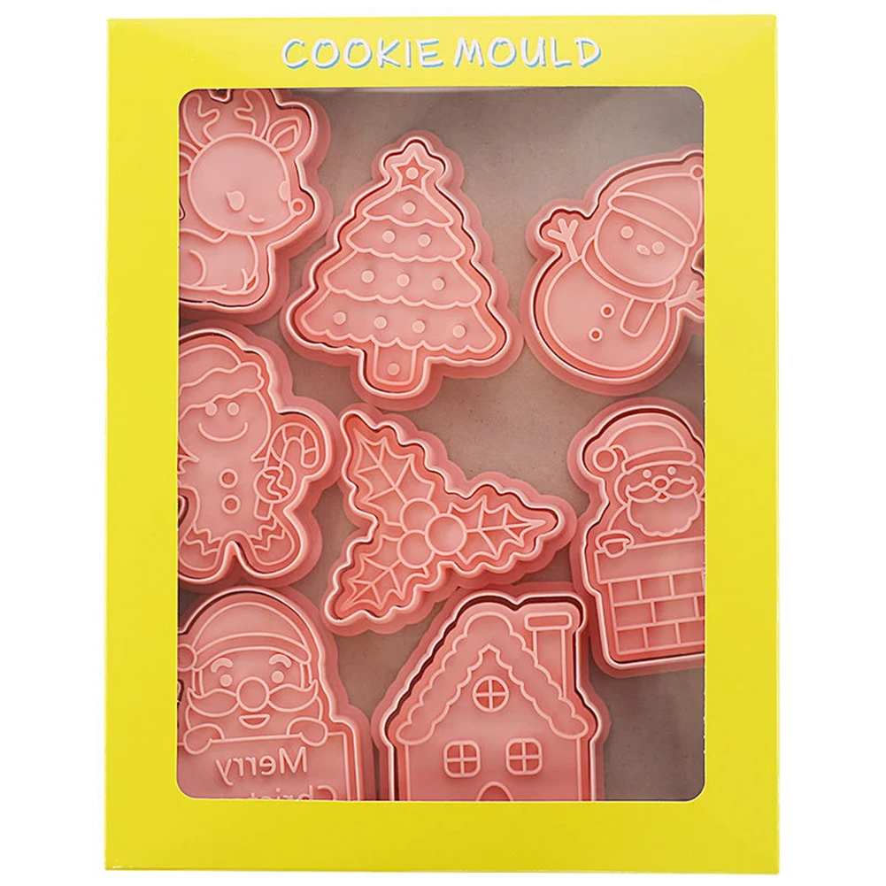 8PCS Christmas Cookie Tools Cute Santa Snowman Elk Xmas Pattern Series Cookie Stamp Pressure Fondant Sugar Art Baking Tools
8PCS Christmas Cookie Tools Cute Santa Snowman Elk Xmas Pattern Series Cookie Stamp Pressure Fondant Sugar Art Baking Tools