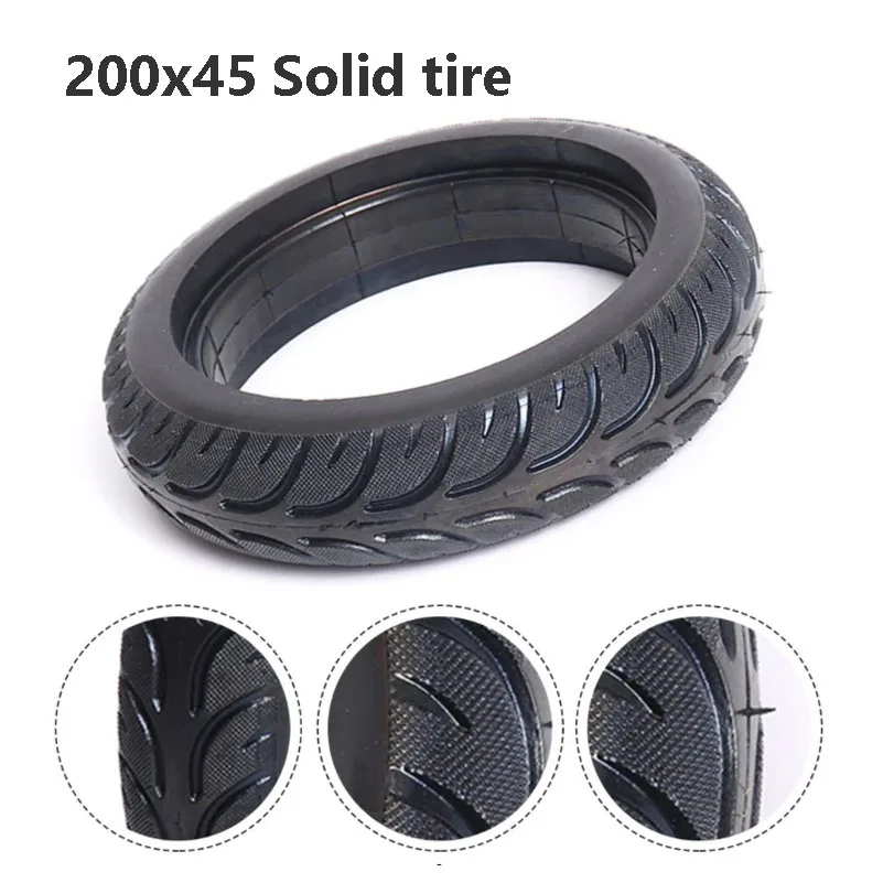 Прочная резиновая сменная шина для электрического скутера, 200x45, 8 дюймов
Прочная резиновая сменная шина для электрического скутера, 200x45, 8 дюймов