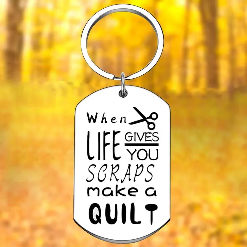 Quilting Keychain Tailors Sewing Gifts Key Chain Pendant Jewelry Sewing Machine Seamstress Gifts
Quilting Keychain Tailors Sewing Gifts Key Chain Pendant Jewelry Sewing Machine Seamstress Gifts