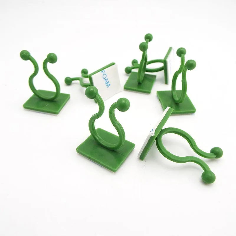 

10/20/50pcs garden wall Climbing Vine climb Self-Adhesive Fixed Buckle Hook holder fastener Tied Fixture Vine Buckle Garden a01