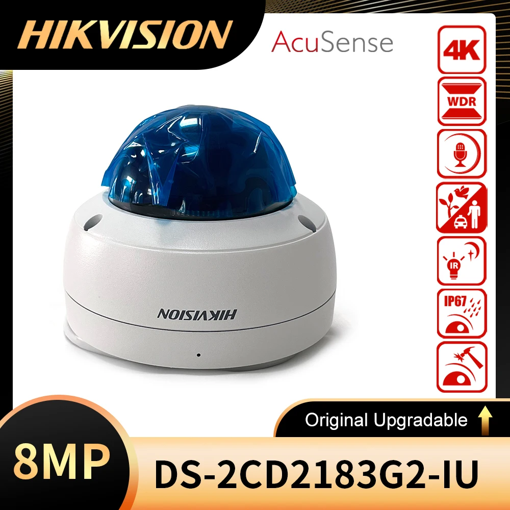 Hikvision DS-2CD2183G2-IU Replace DS-2CD2185FWD-IS 8MP 4K POE IR AcuSense Built-in Mic Fixed Dome Network Camera Deep Learning
Hikvision DS-2CD2183G2-IU Replace DS-2CD2185FWD-IS 8MP 4K POE IR AcuSense Built-in Mic Fixed Dome Network Camera Deep Learning