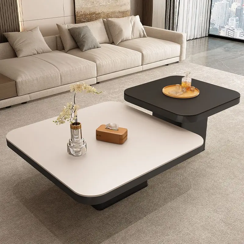 Italian high-end light luxury rock slab square modern small unit coffee table, family living room simple combination
Italian high-end light luxury rock slab square modern small unit coffee table, family living room simple combination