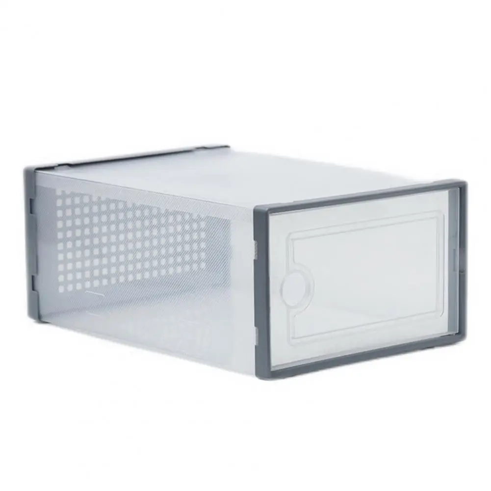 Practical Shoe Box Reusable Shoe Storage Box Foldable Sundry Shoe Storage Box Space-saving
Practical Shoe Box Reusable Shoe Storage Box Foldable Sundry Shoe Storage Box Space-saving