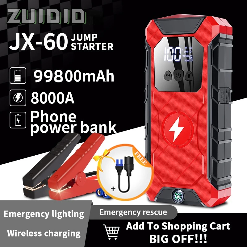 99800mah Portable Car Jump Starter Universal Automotive Battery Booster Charger Power Bank Starting Device New Articles For Cars
99800mah Portable Car Jump Starter Universal Automotive Battery Booster Charger Power Bank Starting Device New Articles For Cars