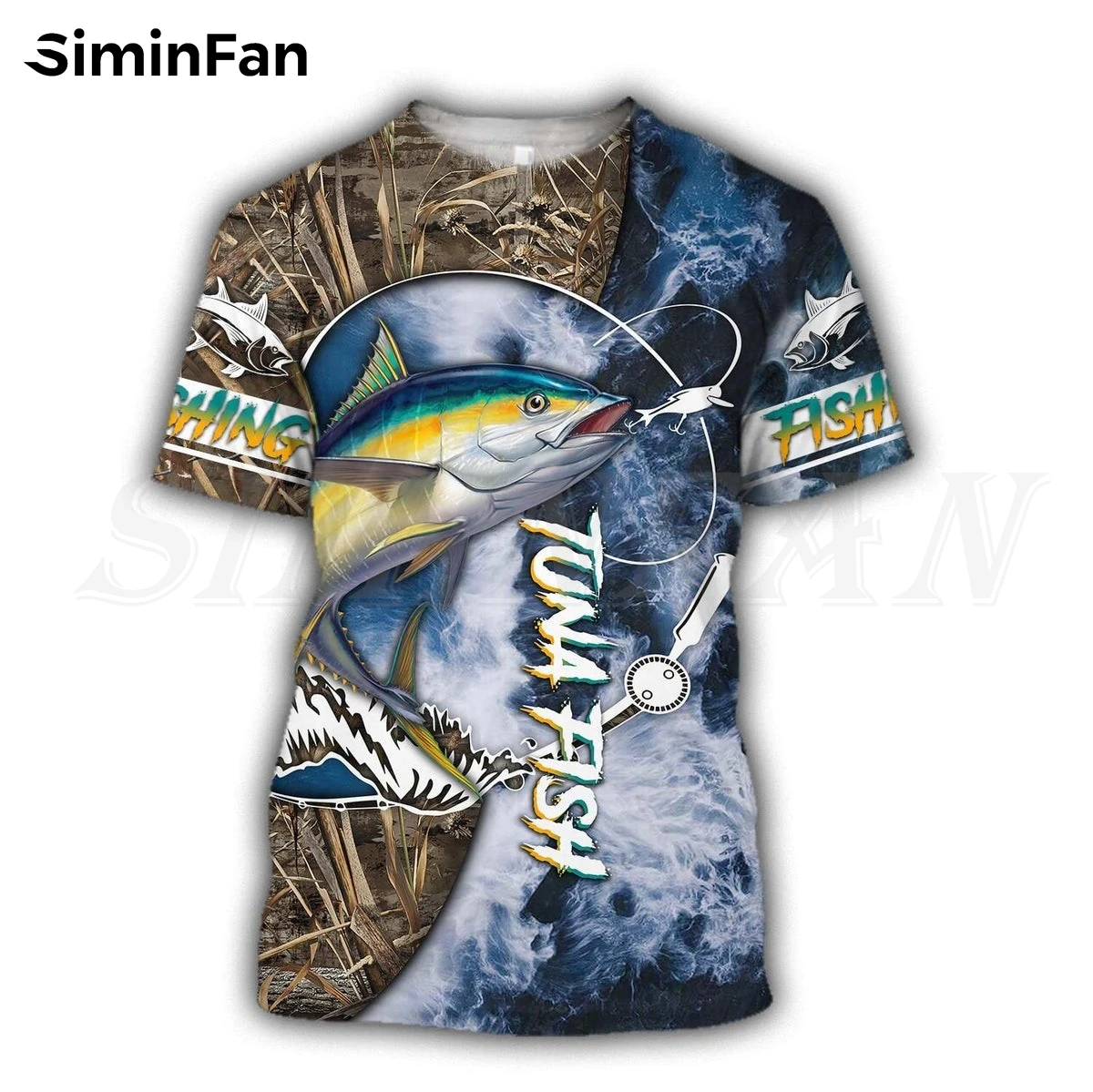 

Коллекция Окуня Рыбалка Камуфляж 3D печатные мужские футболки Повседневная рубашка с коротким рукавом летняя футболка унисекс Harajuku Топ для женщин A1