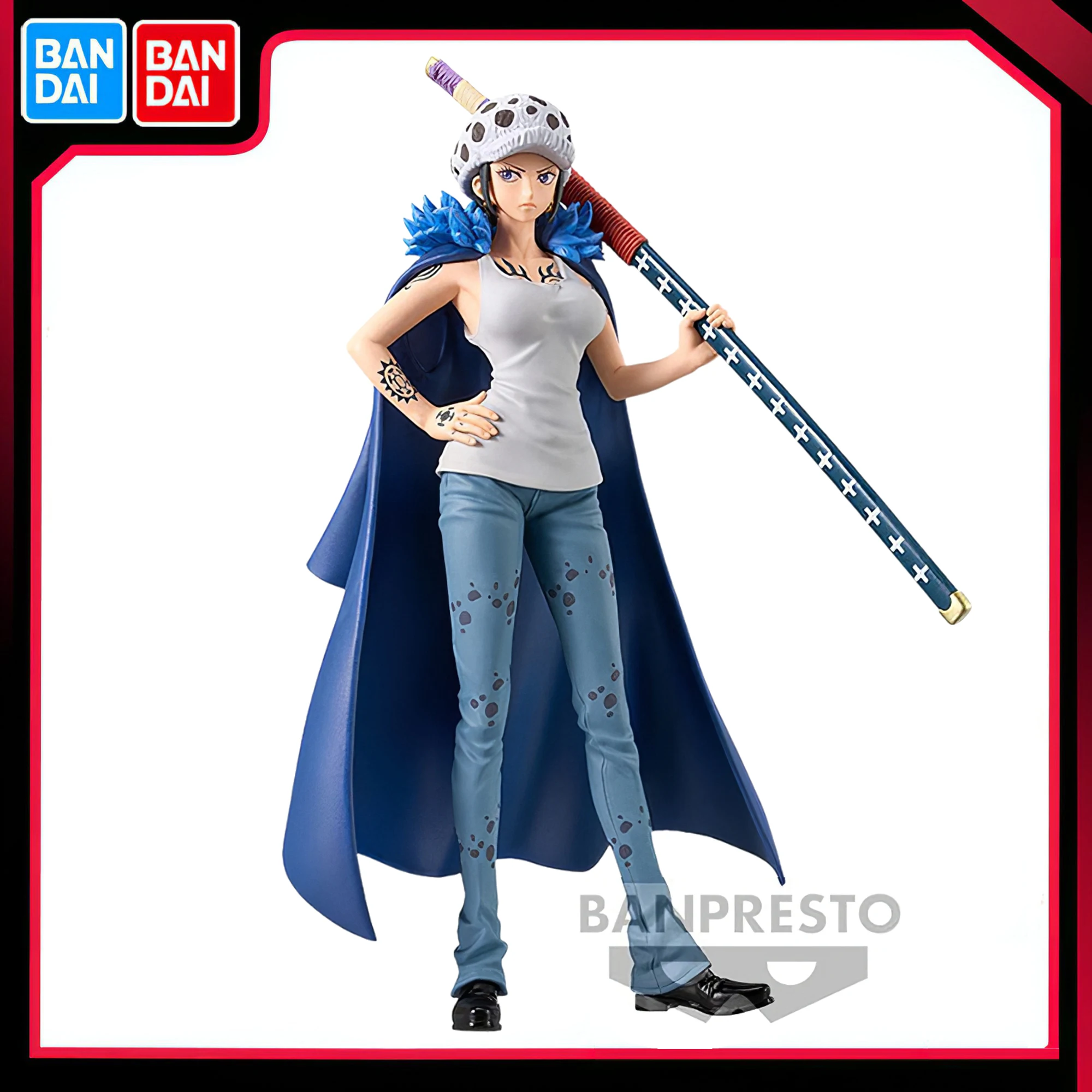 

Bandai Original Banpresto Japan Anime One Piece DXF EXTRA Trafalgar Law CHANGE 16cm PVC Action Figure Collectible Model Toys