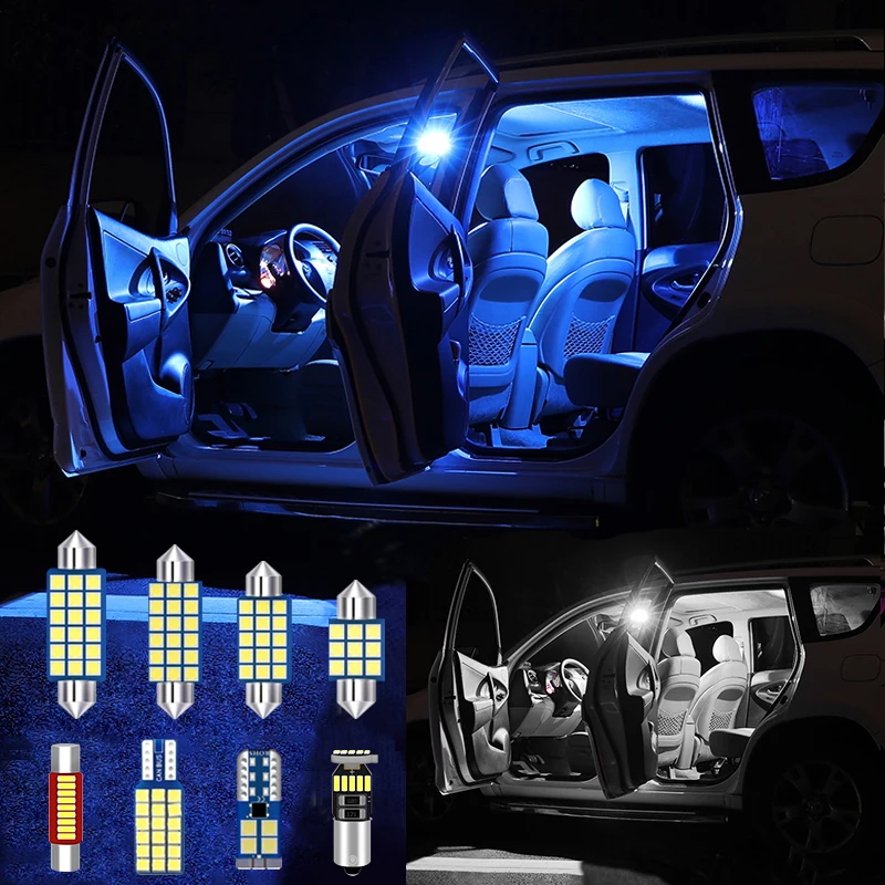 

For Skoda Octavia 2 3 A5 A7 Fabia MK1 MK2 MK3 Superb 2 Kodiaq Rapid Roomster Sedan Combi Car LED Interior Lights Accessories