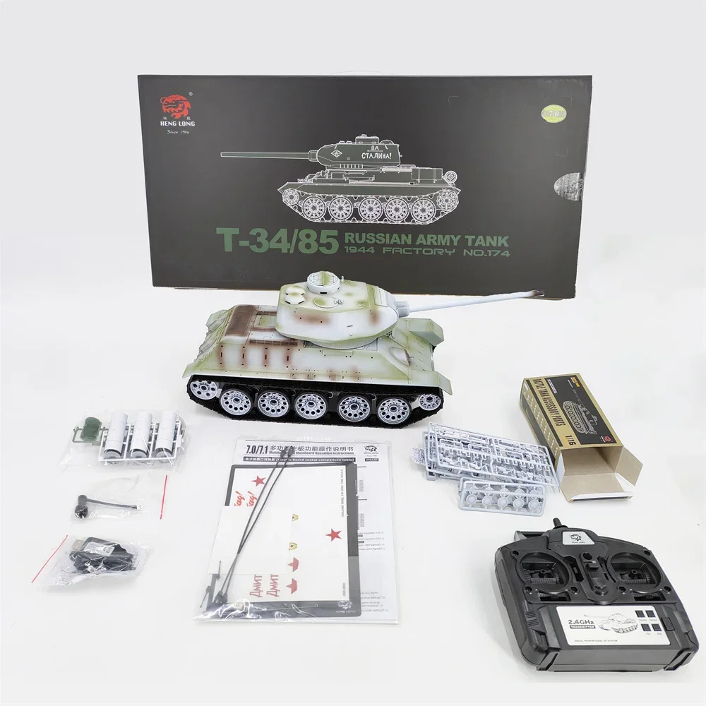 1:16 Rc Tank Russian T34/85 Painted Snow Version Tank Versus Competitive Gun Turret Rotating Remote Control Simulation Model Toy 
1:16 Rc Tank Russian T34/85 Painted Snow Version Tank Versus Competitive Gun Turret Rotating Remote Control Simulation Model Toy