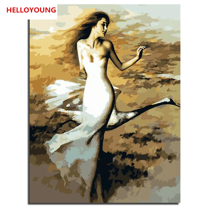 YH037 DIY Handpainted Oil Painting Swan dancer Digital Painting by numbers oil paintings chinese scroll paintings Home Decor
YH037 DIY Handpainted Oil Painting Swan dancer Digital Painting by numbers oil paintings chinese scroll paintings Home Decor