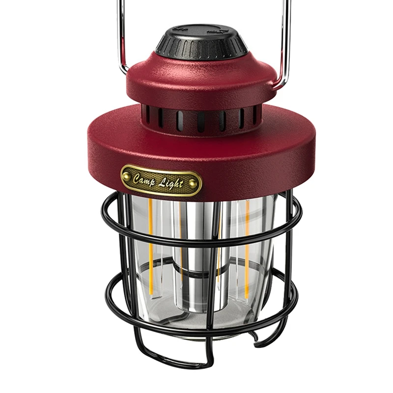 Camping Portable Retro Lantern Vintage Tent Lighting Lantern USB Rechargeable LED Lamp Hanging Emergency Light
Camping Portable Retro Lantern Vintage Tent Lighting Lantern USB Rechargeable LED Lamp Hanging Emergency Light