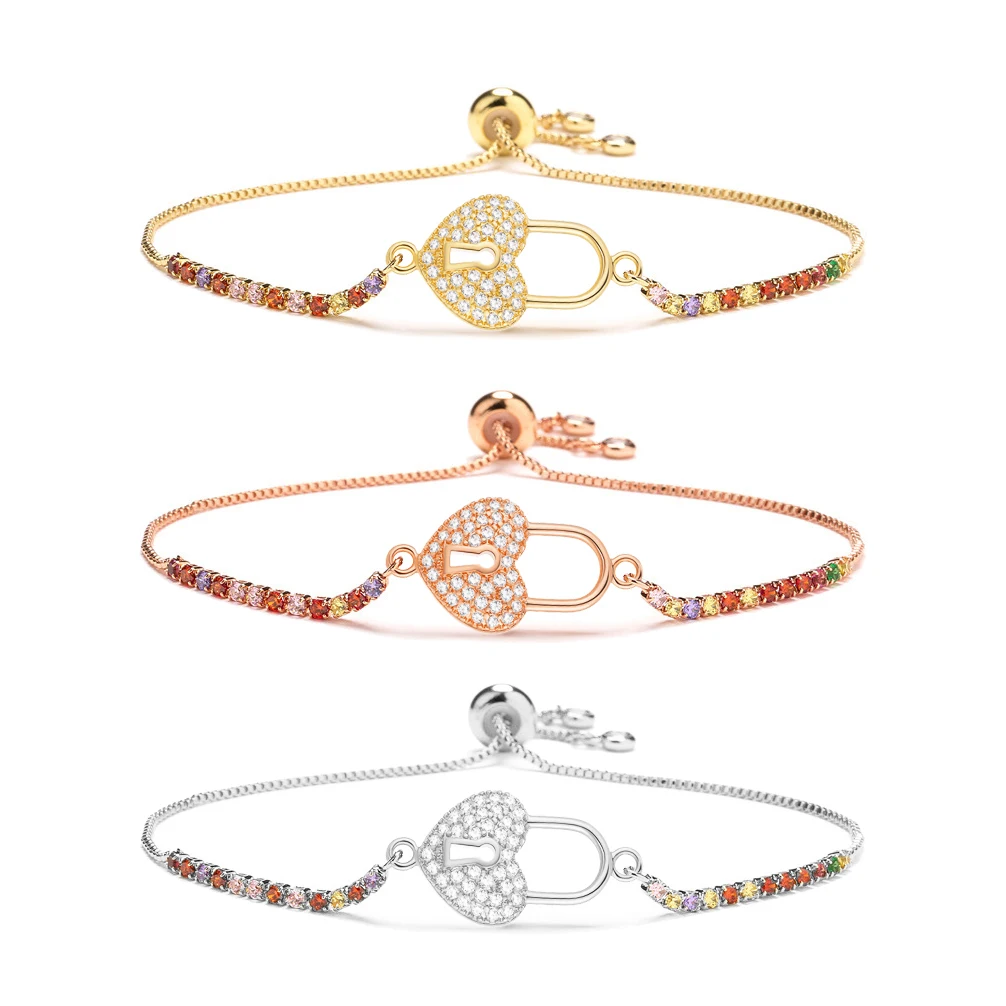 Cubic Zirconia Insert Love Heart Locket Charm Bracelet Women AAA CZ Stones Gold-plated Brass Red Cord Box Chain Jewelry Present
Cubic Zirconia Insert Love Heart Locket Charm Bracelet Women AAA CZ Stones Gold-plated Brass Red Cord Box Chain Jewelry Present