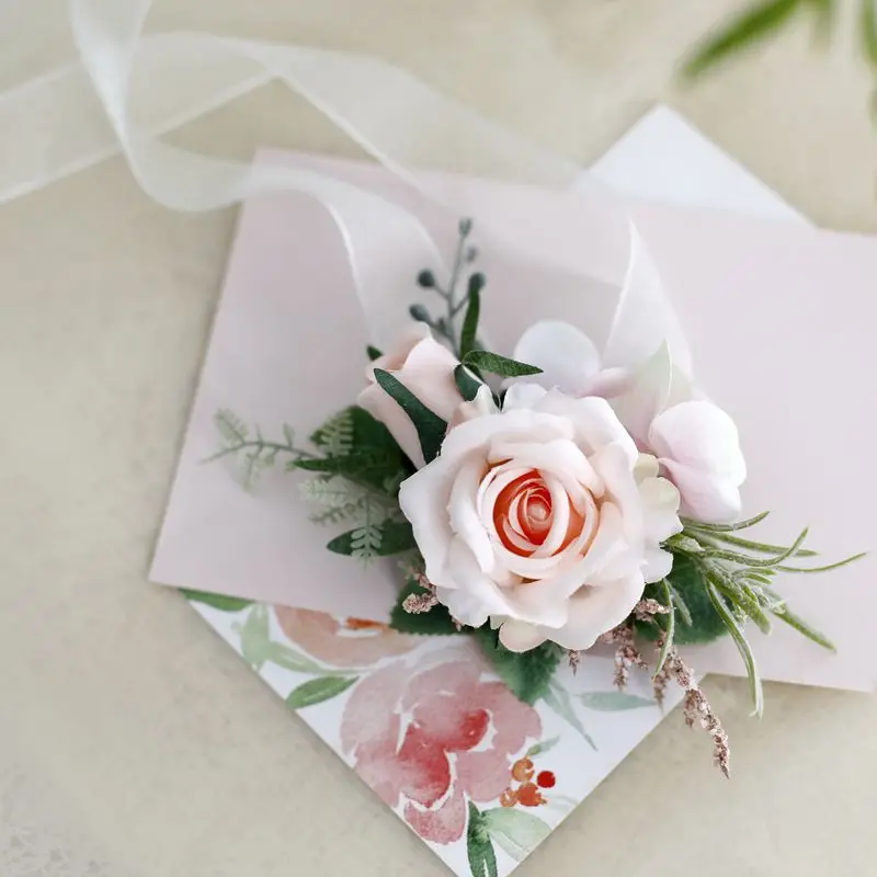 Pink Artifical Rose Flowers Boutonniere Wrist Corsage Marriage Bridesmaid Bracelet Wedding Accessories
Pink Artifical Rose Flowers Boutonniere Wrist Corsage Marriage Bridesmaid Bracelet Wedding Accessories