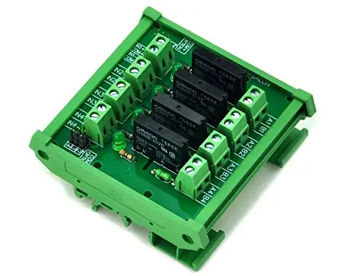 ELECTRONICS-SALON DIN Rail Mount DC24V 4-канальная Φ 2Amp DC-AC твердотельное реле SSR Модуль платы.
ELECTRONICS-SALON DIN Rail Mount DC24V 4-канальная Φ 2Amp DC-AC твердотельное реле SSR Модуль платы.