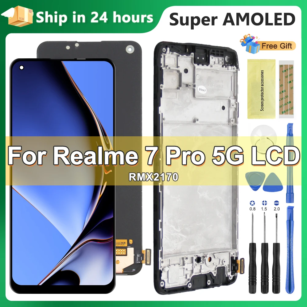 6.4" NEW AMOLED For OPPO Realme 7 Pro 5G LCD Dipslay Touch Screen Digitizer For Realme 7 Pro RMX2170 With frame Replacement
6.4" NEW AMOLED For OPPO Realme 7 Pro 5G LCD Dipslay Touch Screen Digitizer For Realme 7 Pro RMX2170 With frame Replacement
