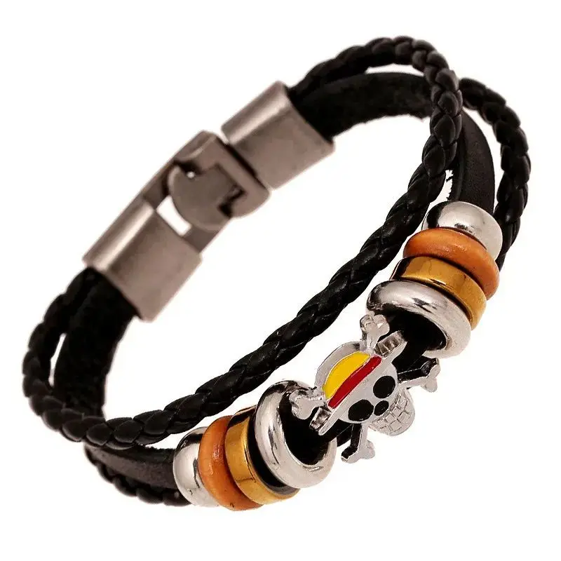 Anime One Piece Luffy Skeleton Bracelet Cosplay Leather Punk Adjustable Bracelet Wristband Jewelry Accessories Birthday Gift
Anime One Piece Luffy Skeleton Bracelet Cosplay Leather Punk Adjustable Bracelet Wristband Jewelry Accessories Birthday Gift