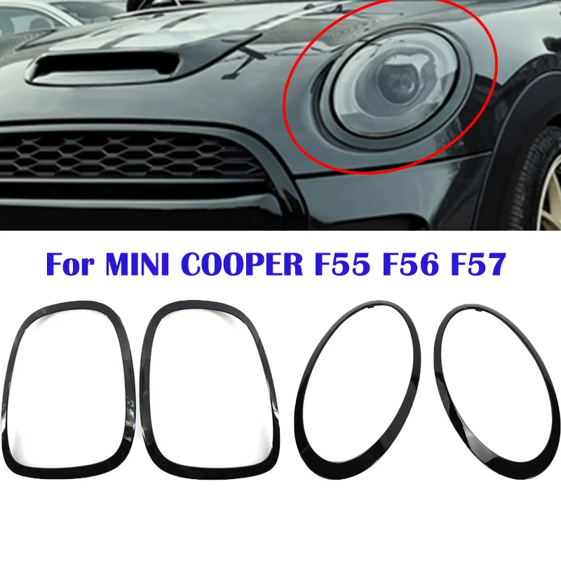 2Pcs Gloss Black Headlight Ring Bezel Trim Surround Cover Rear Light Frame For Mini For Cooper F55 F56 F57 2014+ Car Accessories
2Pcs Gloss Black Headlight Ring Bezel Trim Surround Cover Rear Light Frame For Mini For Cooper F55 F56 F57 2014+ Car Accessories