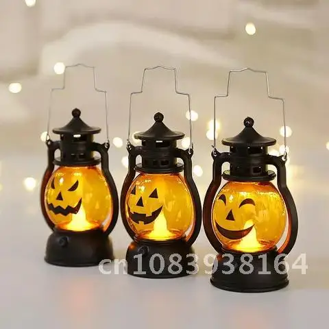 

Pumpkin Ghost Lantern Candle Light LED Halloween Party Decoration for Home Holiday Bar Horror Props Oil Lamp Kids Toy