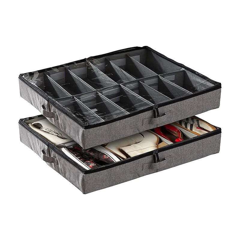 Under Bed Storage Box, Thin Shoe Cabinet Under Bed, with Adjustable Partition, Transparent Windows and Strong Handles, Used as Clothes Storage Box, Storage Box
Under Bed Storage Box, Thin Shoe Cabinet Under Bed, with Adjustable Partition, Transparent Windows and Strong Handles, Used as Clothes Storage Box, Storage Box