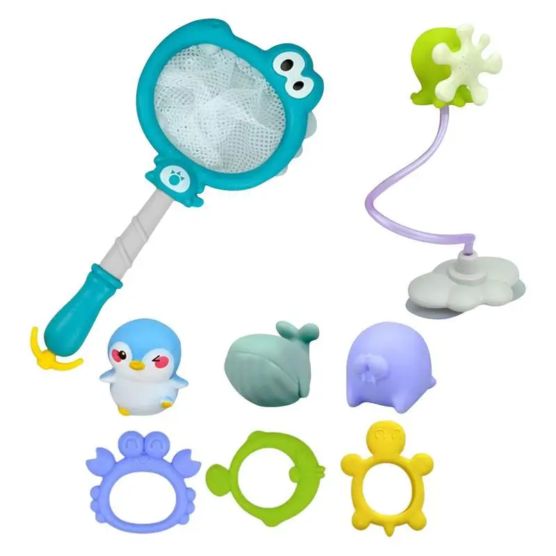 

Игрушки для ванны для детей, динозавр, рыболовная игра, Игрушки для ванны, водная ванна, набор игрушек с рыболовной сеткой, интерактивные игрушки для ванны