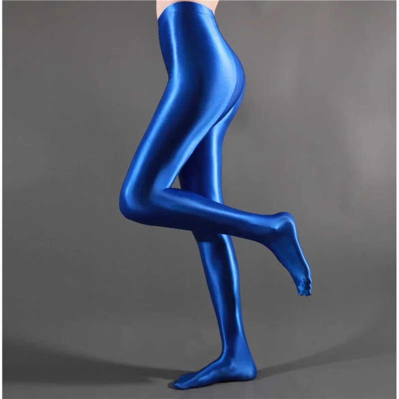 

Japanese Spandex Satin Glossy Shiny Opaque Pantyhose Silky Smooth Oil Wet Look Tights Sexy Stockings High Waist Tight Leggings