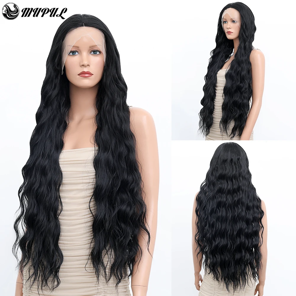 Water Wave Lace Front Wig Body Wave Synthetic Wigs For Black Women With Baby Hair 30 Inch 180 Density Lace Frontal Natural Hair
Water Wave Lace Front Wig Body Wave Synthetic Wigs For Black Women With Baby Hair 30 Inch 180 Density Lace Frontal Natural Hair