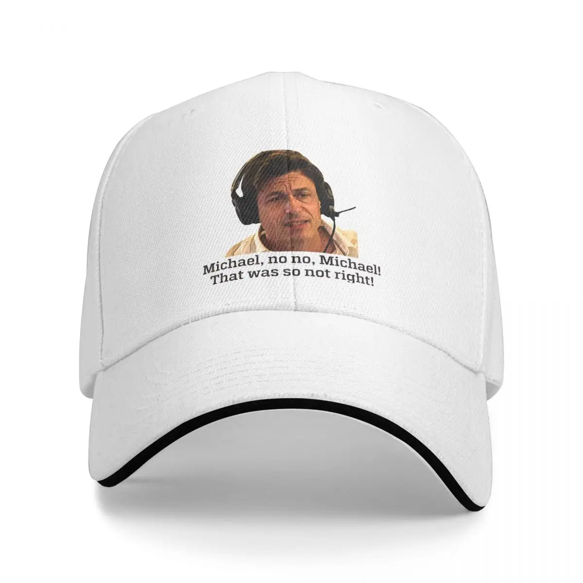 

No Michael Meme F1 Car Racing Washed Men's Baseball Cap Cycling Trucker Snapback Caps Dad Hat Golf Hats
