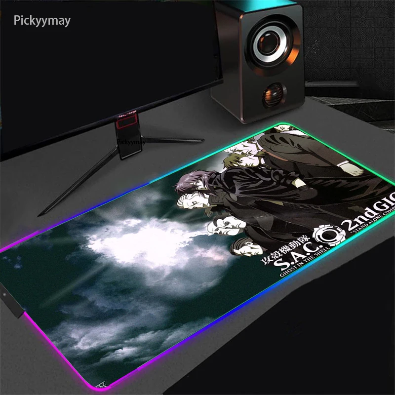 Anime Ghost In The Shell Mouse Pad PC Gamer RGB Laptop LED Mouse Mat Luminous Large Mousepad Computer Keyboard Desk Mat Backlit
Anime Ghost In The Shell Mouse Pad PC Gamer RGB Laptop LED Mouse Mat Luminous Large Mousepad Computer Keyboard Desk Mat Backlit