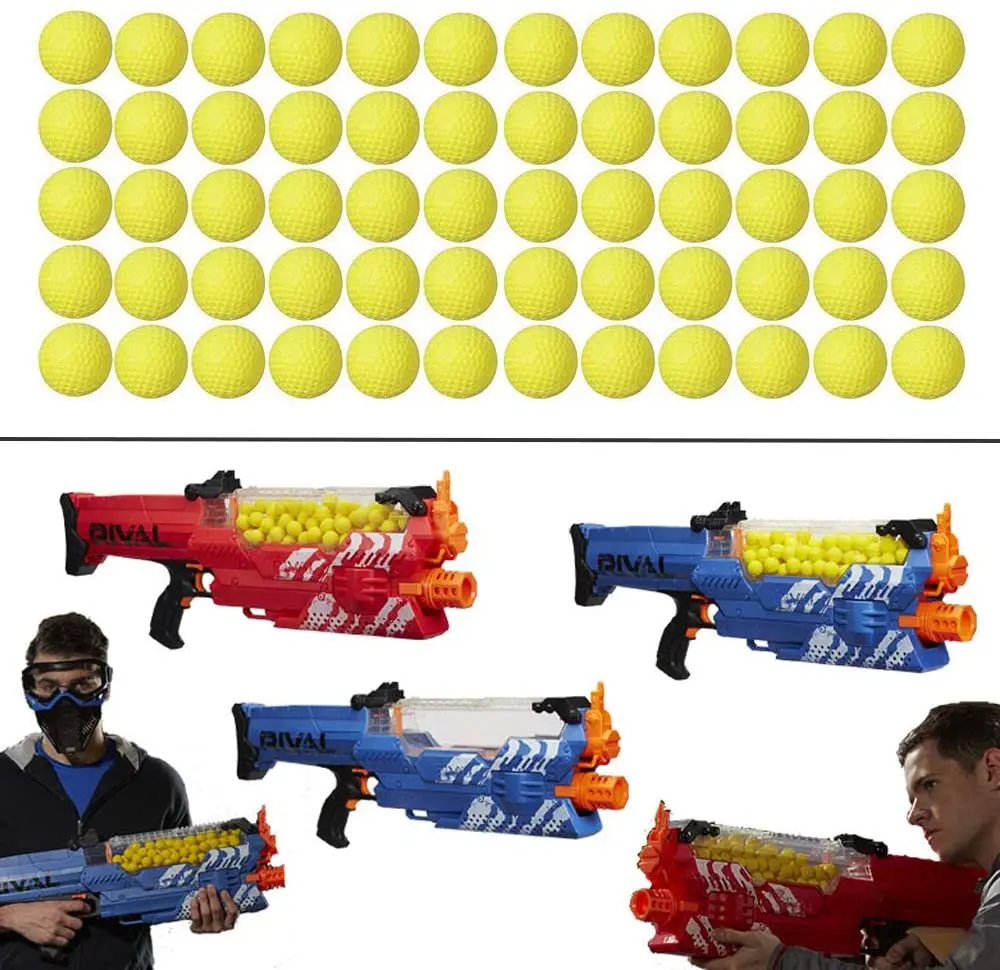 

Foam Ammo Refill Replace Bullet Balls Children Kids Toy Compatible for Less Impact Nerf Rival Blasters Apollo Bullets for Zeus