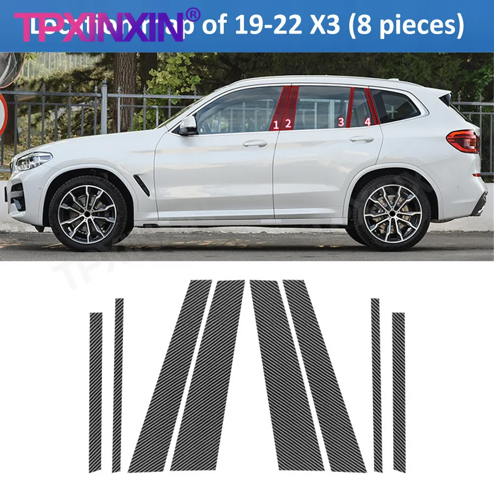 Suitable for BMW x3 2018-2022 G01 door center pillar stickers carbon fiber decorative stickers B-pillar film stickers modified
Suitable for BMW x3 2018-2022 G01 door center pillar stickers carbon fiber decorative stickers B-pillar film stickers modified