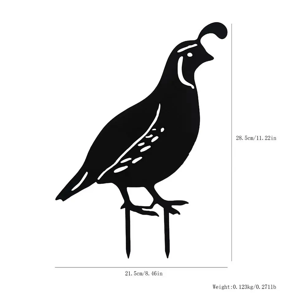4Pcs Quail Wrought Iron Ornaments Bird Outdoor Decor Animal Garden Animal Ornament Painted Metal Outdoor Statue
4Pcs Quail Wrought Iron Ornaments Bird Outdoor Decor Animal Garden Animal Ornament Painted Metal Outdoor Statue