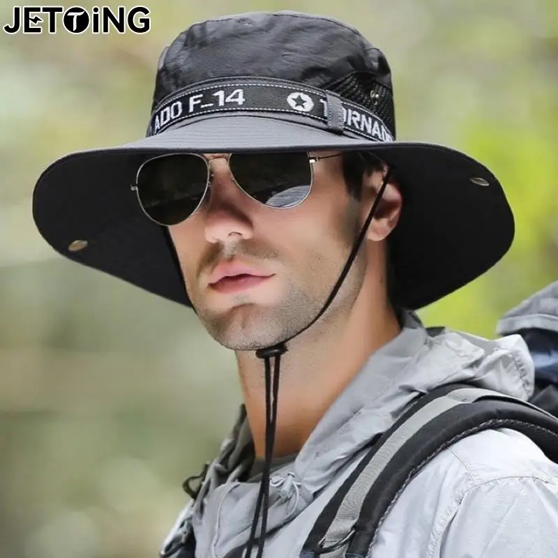 Ветрозащитная Мужская Уличная шапка с широкими полями и плоским верхом, мужская шапка для кемпинга с буквенным принтом и защитой от УФ-лучей, Мужская Рыбацкая шляпа с отверстиями, головной убор
Ветрозащитная Мужская Уличная шапка с широкими полями и плоским верхом, мужская шапка для кемпинга с буквенным принтом и защитой от УФ-лучей, Мужская Рыбацкая шляпа с отверстиями, головной убор