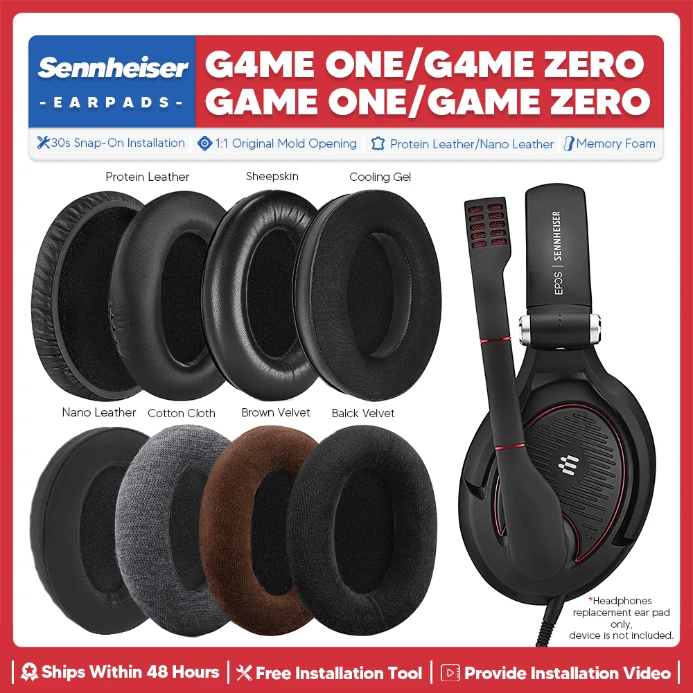 Replacement Ear Pads For Sennheiser G4ME One Game Zero G4ME Zero Headphone Accessories Ear Cushion Memory Foam Cover
Replacement Ear Pads For Sennheiser G4ME One Game Zero G4ME Zero Headphone Accessories Ear Cushion Memory Foam Cover