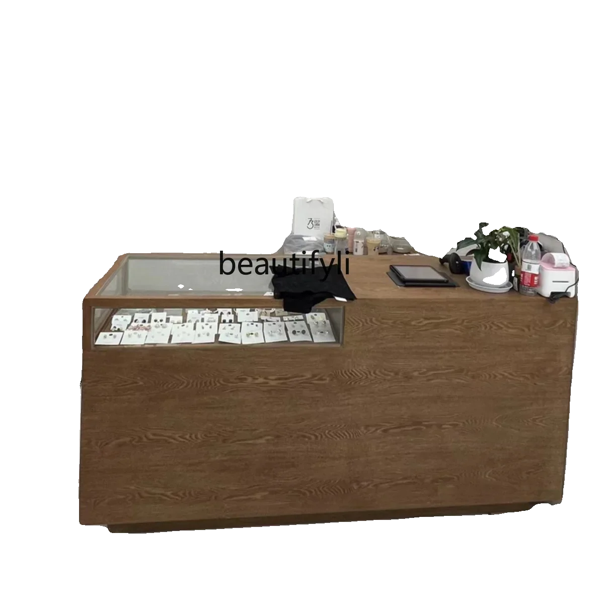 Clothing Store Bar Counter Cashier Display Cabinet Integrated Retro Display Glass Front Desk Reception Counter
Clothing Store Bar Counter Cashier Display Cabinet Integrated Retro Display Glass Front Desk Reception Counter