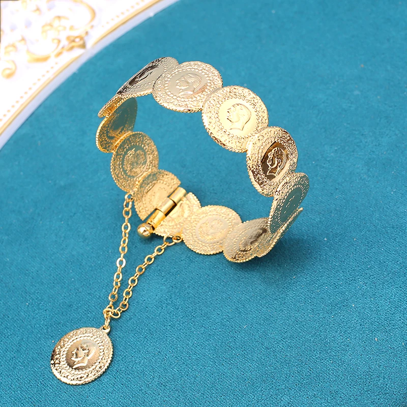 New 18k Gold Plated Bracelet Women Bracelet Fashion Jewelry Wedding Gift Luxury Coin Bracelet Couple Bracelets Jewellery Woman
New 18k Gold Plated Bracelet Women Bracelet Fashion Jewelry Wedding Gift Luxury Coin Bracelet Couple Bracelets Jewellery Woman