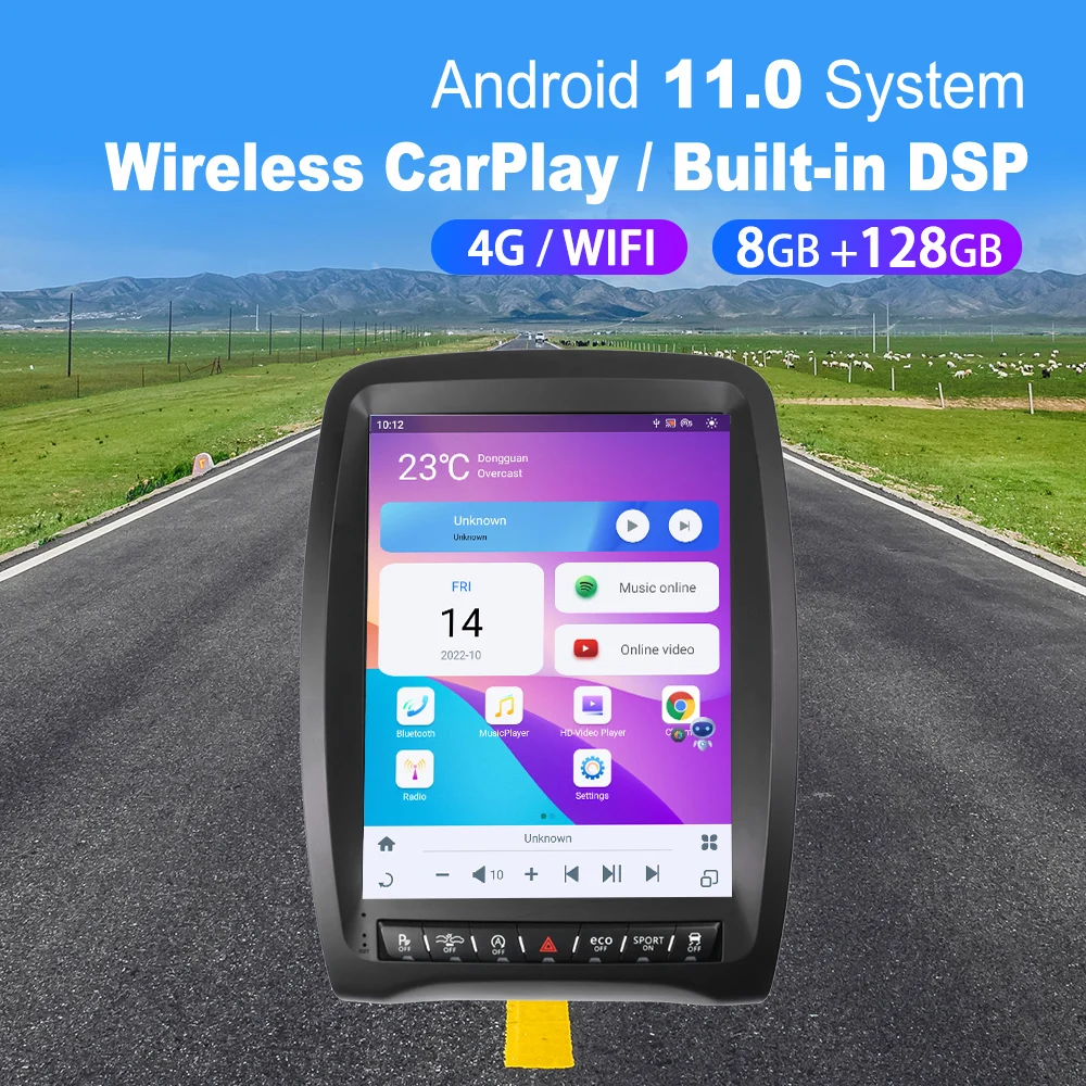 Tesla Style Android 11.0 8G+128G Head Unit Radio for Dodge Durango 2011-2020 Multimedia 12.1 Inch Big Screen BT GPS WIFI CarPlay
Tesla Style Android 11.0 8G+128G Head Unit Radio for Dodge Durango 2011-2020 Multimedia 12.1 Inch Big Screen BT GPS WIFI CarPlay