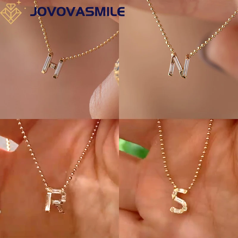 JOVOVASMILE Moissanite Alphabet Necklace 925 Sterling Silver Plated Gold A B C D E F G N R S Special Design Women Fashion Chain
JOVOVASMILE Moissanite Alphabet Necklace 925 Sterling Silver Plated Gold A B C D E F G N R S Special Design Women Fashion Chain