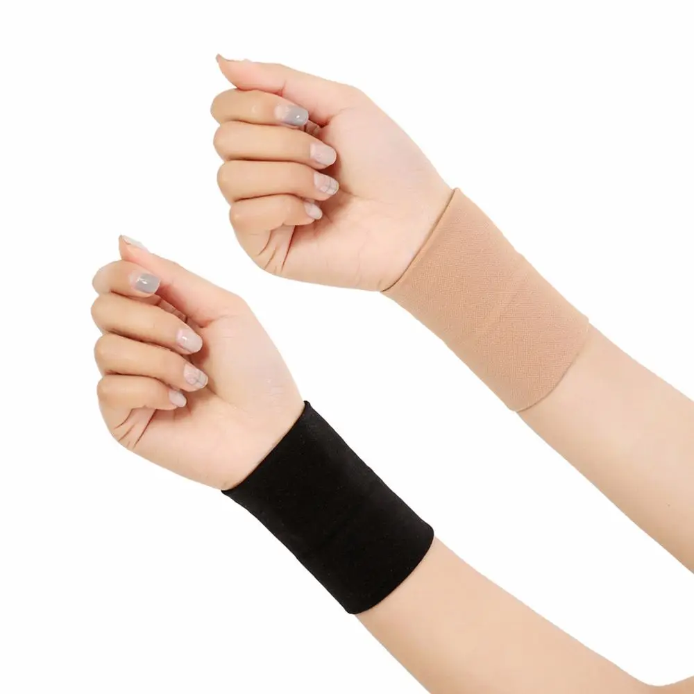 

Wrist Sweatband in 2 Different Colors,Made by High Elastic Meterial Comfortable Pressure Protection,Athletic Wristbands Armbands