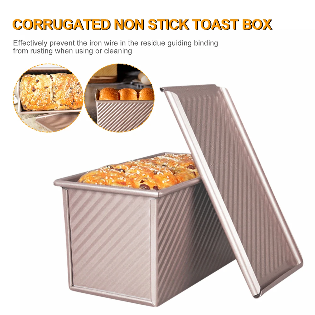 New Non-Stick Bread Loaf Meatloaf Pan With Lid Iron Toast Mold Kitchen Bakeware For Bread Loaf Pate Toast Cakes
New Non-Stick Bread Loaf Meatloaf Pan With Lid Iron Toast Mold Kitchen Bakeware For Bread Loaf Pate Toast Cakes