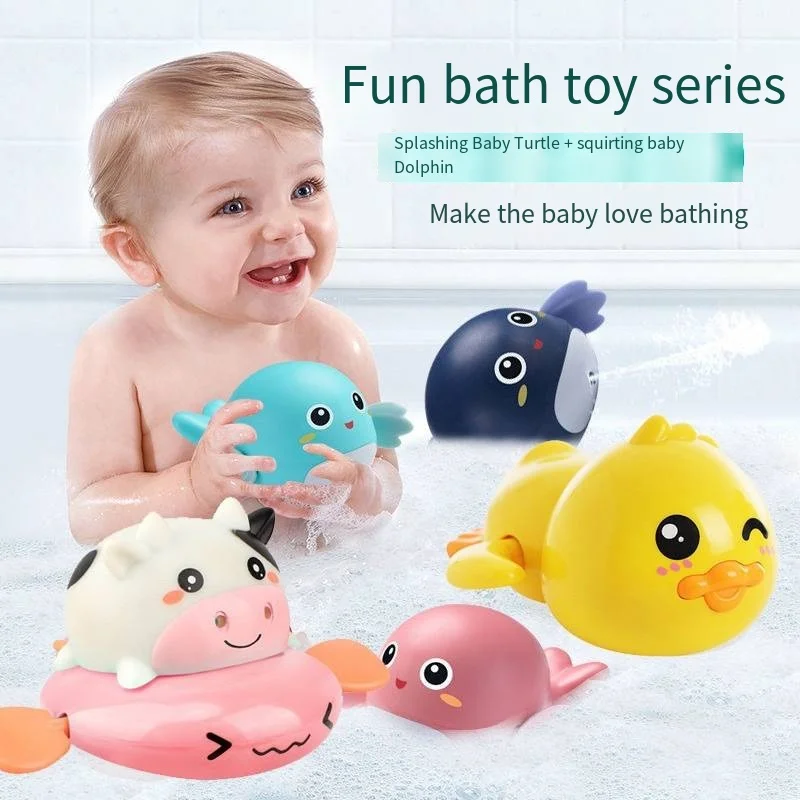 Gifts Baby Bathing Toy Kids Swimming Water Clockwork Toys Children Dolphin Spray Sprinkler Bathroom Sprinkling Shower
Gifts Baby Bathing Toy Kids Swimming Water Clockwork Toys Children Dolphin Spray Sprinkler Bathroom Sprinkling Shower